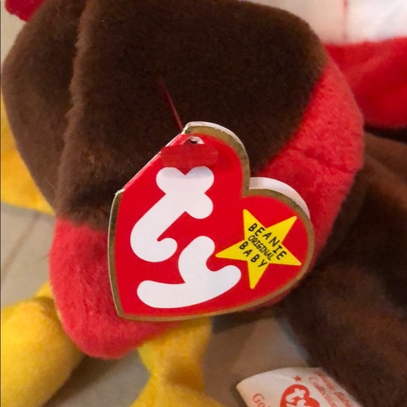 Gobbles the Turkey Ty The Beanie Babies Collection - Picture 4 of 8